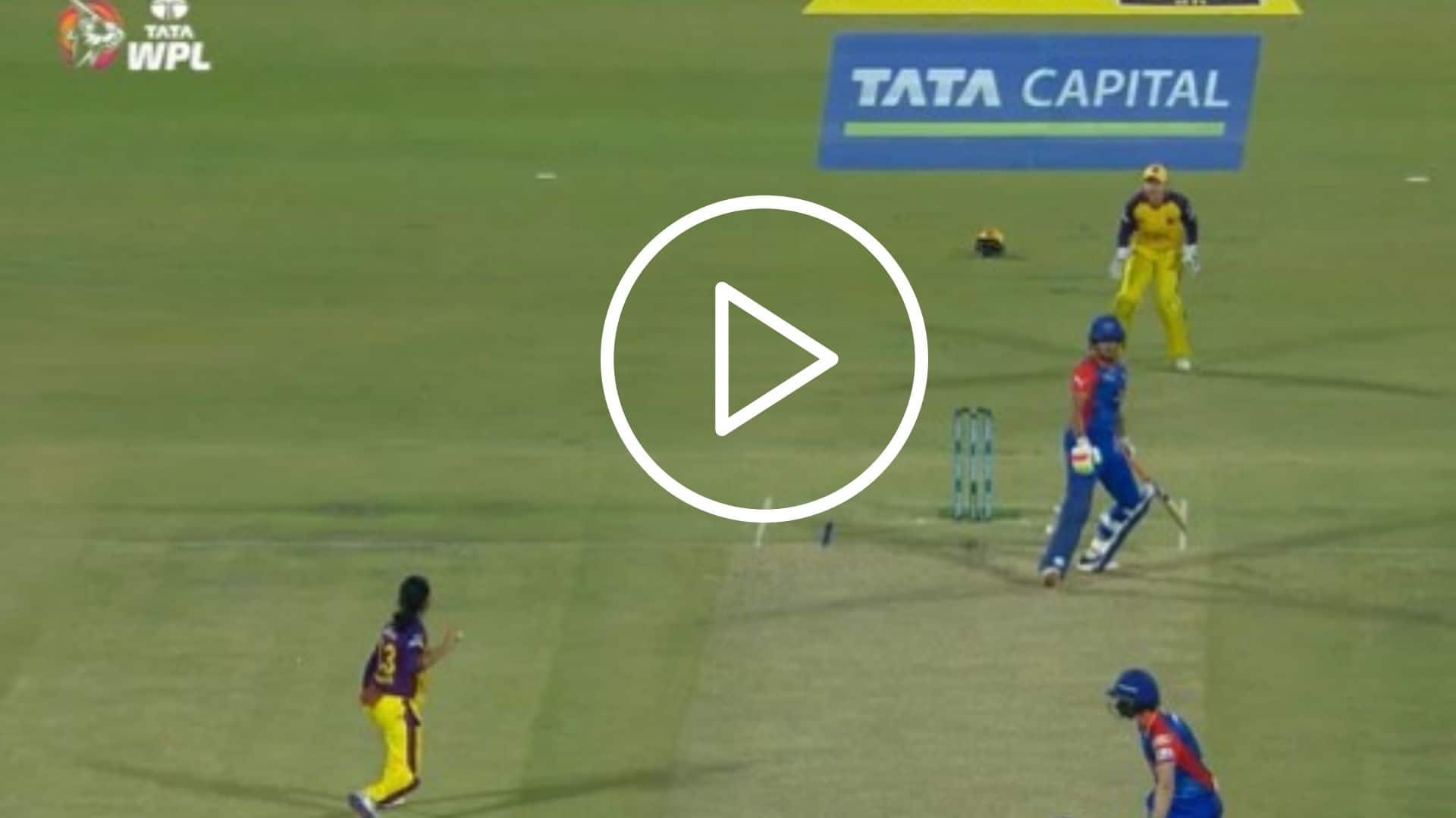 [Watch] Shafali Verma Knocked Over By  Saima Thakor After 'Intense Sledging' In WPL 2024